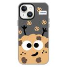 For iPhone 13 Skin Feeling Jelly TPU Hybrid PC Phone Case(Cookie Black) - 1