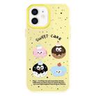 For iPhone 12 Skin Feeling Jelly TPU Hybrid PC Phone Case(Little Monster Yellow) - 1