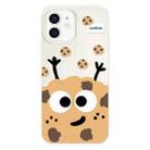 For iPhone 12 Skin Feeling Jelly TPU Hybrid PC Phone Case(Cookie White) - 1