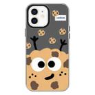 For iPhone 12 Skin Feeling Jelly TPU Hybrid PC Phone Case(Cookie Black) - 1