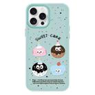For iPhone 11 Pro Max Skin Feeling Jelly TPU Hybrid PC Phone Case(Little Monster Light Green) - 1