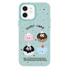 For iPhone 11 Skin Feeling Jelly TPU Hybrid PC Phone Case(Little Monster Light Green) - 1