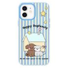 For iPhone 11 Skin Feeling Jelly TPU Hybrid PC Phone Case(Dog Blue) - 1