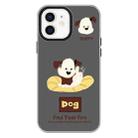 For iPhone 11 Skin Feeling Jelly TPU Hybrid PC Phone Case(Enthusiastic Puppy Black) - 1