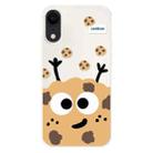 For iPhone XR Skin Feeling Jelly TPU Hybrid PC Phone Case(Cookie White) - 1