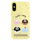 For iPhone XS Max Skin Feeling Jelly TPU Hybrid PC Phone Case(Little Monster Yellow) - 1