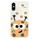 For iPhone XS Max Skin Feeling Jelly TPU Hybrid PC Phone Case(Cookie White) - 1