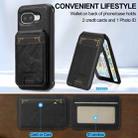 For Google Pixel 9a LC.IMEEKE L3 Series Detachable RFID Card Bag Magsafe Phone Case(Black) - 3