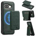 For Google Pixel 9a LC.IMEEKE L3 Series Detachable RFID Card Bag Magsafe Phone Case(Green) - 1