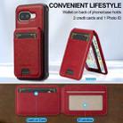 For Google Pixel 9a LC.IMEEKE L3 Series Detachable RFID Card Bag Magsafe Phone Case(Red) - 3