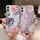 For iPhone 11 Laser Pattern Soft TPU Protective Case with Shoulder Strap(Red Flower) - 2