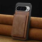 For Google Pixel 9 Pro XL LC.IMEEKE L5 Series Detachable RFID Card Bag Magsafe Phone Case(Brown) - 2