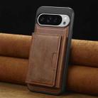 For Google Pixel 9 / 9 Pro LC.IMEEKE L5 Series Detachable RFID Card Bag Magsafe Phone Case(Brown) - 2