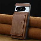 For Google Pixel 8 Pro LC.IMEEKE L5 Series Detachable RFID Card Bag Magsafe Phone Case(Brown) - 2