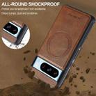 For Google Pixel 8 Pro LC.IMEEKE L5 Series Detachable RFID Card Bag Magsafe Phone Case(Brown) - 3