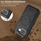 For Google Pixel 9a LC.IMEEKE L5 Series Detachable RFID Card Bag Magsafe Phone Case(Black) - 3