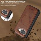 For Google Pixel 9a LC.IMEEKE L5 Series Detachable RFID Card Bag Magsafe Phone Case(Brown) - 3