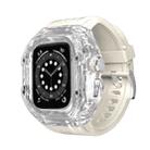 For Apple Watch Ultra 1 / 2 49mm RedPepper Armor Metal Case Integrated Silicone Watch Band(Clear Beige) - 1