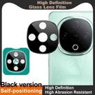 For vivo Y300 imak Black Version HD Glass Rear Camera Lens Film, Self-positioning Version - 3