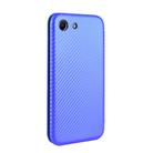 For Sony Xperia Ace Carbon Fiber Texture Horizontal Flip TPU + PC + PU Leather Case with Card Slot(Blue) - 3