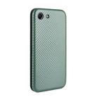 For Sony Xperia Ace Carbon Fiber Texture Horizontal Flip TPU + PC + PU Leather Case with Card Slot(Green) - 3