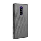 For Sony Xperia 1 Carbon Fiber Texture Horizontal Flip TPU + PC + PU Leather Case with Card Slot(Black) - 2