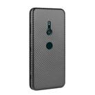 For Sony Xperia XZ3 Carbon Fiber Texture Horizontal Flip TPU + PC + PU Leather Case with Card Slot(Black) - 3