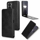 For HMD Fusion 5G Magnetic Vertical Flip Leather Phone Case(Black) - 1