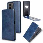 For HMD Fusion 5G Magnetic Vertical Flip Leather Phone Case(Blue) - 1