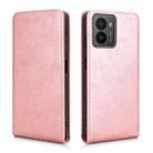 For HMD Fusion 5G Magnetic Vertical Flip Leather Phone Case(Rose Gold) - 2