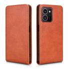 For HMD Skyline 5G Magnetic Vertical Flip Leather Phone Case(Brown) - 2