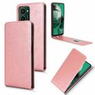 For HMD Pulse / Pulse Pro / Pulse+ Magnetic Vertical Flip Leather Phone Case(Rose Gold) - 1