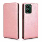 For HMD Pulse / Pulse Pro / Pulse+ Magnetic Vertical Flip Leather Phone Case(Rose Gold) - 2