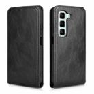 For Infinix Hot 50 5G Magnetic Vertical Flip Leather Phone Case(Black) - 2
