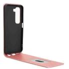 For Infinix Hot 50 5G Magnetic Vertical Flip Leather Phone Case(Rose Gold) - 3