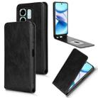 For Infinix Hot 50i 4G Magnetic Vertical Flip Leather Phone Case(Black) - 1