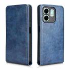 For Infinix Hot 50i 4G Magnetic Vertical Flip Leather Phone Case(Blue) - 2