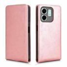 For Infinix Hot 50i 4G Magnetic Vertical Flip Leather Phone Case(Rose Gold) - 2