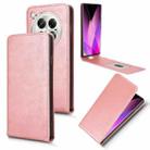 For Infinix Zero 40 5G / 4G Magnetic Vertical Flip Leather Phone Case(Rose Gold) - 1