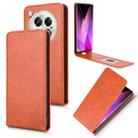 For Infinix Zero 40 5G / 4G Magnetic Vertical Flip Leather Phone Case(Brown) - 1