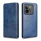 For Realme GT 7 Pro 5G Magnetic Vertical Flip Leather Phone Case(Blue) - 2