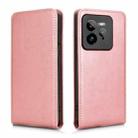 For Realme GT 7 Pro 5G Magnetic Vertical Flip Leather Phone Case(Rose Gold) - 2