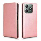 For Realme Note 60 4G / C63 4G / C61 4G Magnetic Vertical Flip Leather Phone Case(Rose Gold) - 2