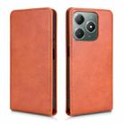 For Realme Note 60 4G / C63 4G / C61 4G Magnetic Vertical Flip Leather Phone Case(Brown) - 2