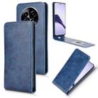 For Realme 13 Pro 5G / 13 Pro+ 5G Magnetic Vertical Flip Leather Phone Case(Blue) - 1