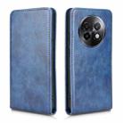 For Realme 13+ Magnetic Vertical Flip Leather Phone Case(Blue) - 2