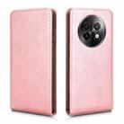 For Realme 13+ Magnetic Vertical Flip Leather Phone Case(Rose Gold) - 2