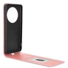 For Realme 13+ Magnetic Vertical Flip Leather Phone Case(Rose Gold) - 3