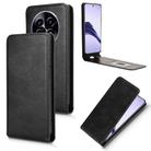 For Realme 14 Pro Lite / 13 Pro Global Magnetic Vertical Flip Leather Phone Case(Black) - 1