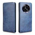 For Realme 14 Pro Lite / 13 Pro Global Magnetic Vertical Flip Leather Phone Case(Blue) - 2
